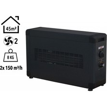 HBB4000F Heatbox Board 4000 Watt Monofaze Elektrikli Fanlı Isıtıcı Füme