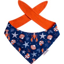 FOURAMOUR Çift Taraflı Köpek Bandanası “beach Please”