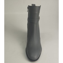 Lucciola Kadın Hakiki Deri Gri Deri Topuklu Bot