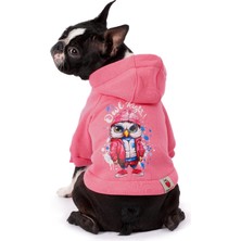 FOURAMOUR Comfy Pembe Köpek Hoodie “Owl”