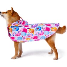 FOURAMOUR Su Geçirmez Köpek Yağmurluğu “Colorful Funny Birds” Panço