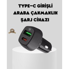 Zero Land Lvsqvr Araç Tipi Hızlı Şarj Adaptörü Type-C Pd USB Çift Port Kompakt