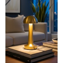 Kendal KML115 – 3 Fonksiyonlu Şarjlı Masa Lambası Mantar lamba / Cct / Gold