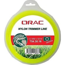 Orac Tırpan Misinası 3 mm 56 M | Dayanıklı Ot Kesme