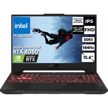 Asus Tuf Gaming F15 I7-13620H 48 -Gbddr5 2 Tbssd RTX4060(8GB-GDDR6-115WATT) 15.6" Fhd Freedos Gaming Laptop FX507VV-LP241AT29