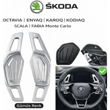 Skoda Fabia Monte Carlo F1 Paddle Shifter Gümüş Renk 