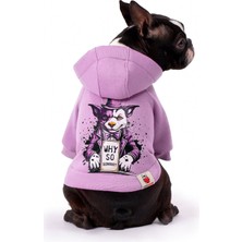 FOURAMOUR Açık Mor Köpek Hoodie “Joker”