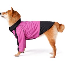 FOURAMOUR Pembe Su Geçirmez Köpek Montu