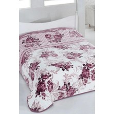 Lugmo Sarar Rosery Çift Kişilik Battaniye Gülkurusu 4,5 kg