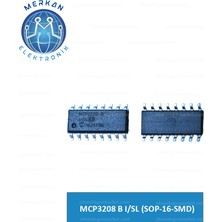 MCP3208 B I/sl (Sop-16-Smd) Orijinal Oto Beyin Tamir Entegreleri Merkan Elektronik
