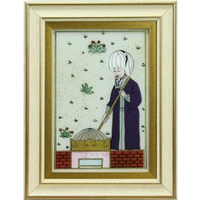 E38 El Işçiliği Cam Boyama Tablo 38*30 CM-6431
