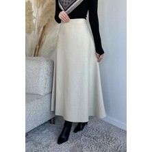 Julude Bel Lastikli Kaşe Tesettür Etek P-00019812