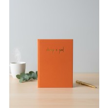 Adalinhome Lizy Süet Dokulu Çizgili Defter – Günlük ve Not Defteri / 14X20 Cm/ 168 Yaprak