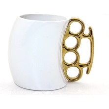 Porselen Muşta Tasarımlı Kupa Bardak  ALK2394A