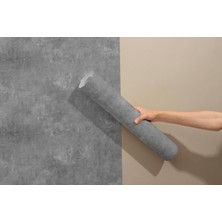 Grown Gri Beton Desenli Folyo Kendinden Yapışkanlı Duvar Kağıdı • Modern Endüstriyel