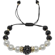 FRS Takı ve Aksesuar Siyah Taşlı Bilezik