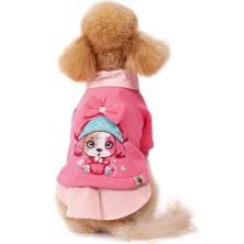 FOURAMOUR Comfy Pembe Köpek Sweatshirtü “Love”