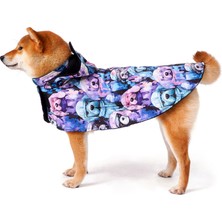 FOURAMOUR Su Geçirmez Köpek Yağmurluğu “Dark Pastel Hip-Hop Dogs” Panço