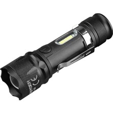 GD-350 USB Şarjlı Mıknatıslı Zoomlu El Feneri