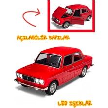 Yıldırım Oyuncak Sesli LED Işıklı Açılabilir Kapılar 18CM Klasik Sedan Araba-Koleksiyonluk Klasik Sedan Marka Araba