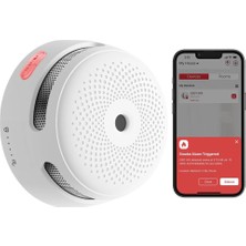 X-Sense Değiştirilebilir Pilli Akıllı Duman Dedektörü Yangın Alarmı, Wi-Fi Duman Dedektörü XS01-M