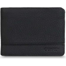 Guard Mat Siyah Deri Erkek Cüzdanı