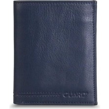 Guard Lacivert Çapraz Kart Bölmeli Deri Erkek Cüzdanı