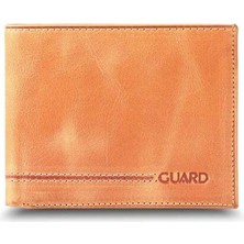 Guard Antik Sarı Klasik Deri Erkek Cüzdanı