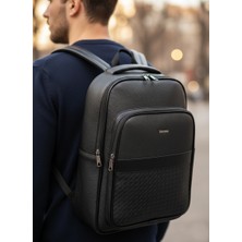 Başkent Çanta Deri Laptop Sırt Çantası Suya Dayanıklı Siyah 15.6'' Inç 8683255012282