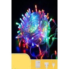 Deniz Party Store Yılbaşı Rengarenk Eklemeli LED Işık 5 Fonksiyonlu 5 Yarda ( 4.80 Metre )