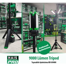 Hais Pro  Tripod Aydınlatma Taşınabilir 9000 Lümen