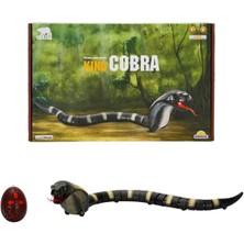 Crazoo Işıklı USB Şarjlı Uzaktan Kumandalı Kral Kobra 44 cm - Yeşil