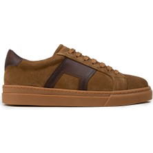 Deery Erkek Hakiki Süet Taba Renkli Sneaker Ayakkabı - 02002MTBAC01