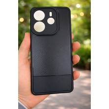 Alstrap Xiaomi Redmi Note 14 4g Uyumlu Karbon Fiber Dokulu Kamera Korumalı Darbe Emici Kılıf