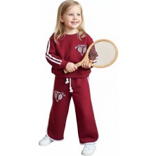 Butik Kız Çocuk %100 Pamuklu Alt - Üst 2'li Eşofman Takımı