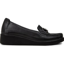 Deery Kadın Hakiki Deri Siyah Günlük Ayakkabı - DL750ZSYHC03