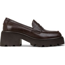 Deery Kadın Hakiki Deri Kahverengi Platform Makosen - 82413ZKHVC01
