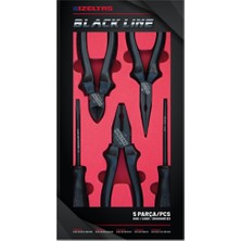 İzeltaş Pofesyonel Black Line Pense Set (5 Parça)