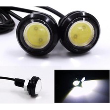 Caralp Ayna Altı Kartal Göz LED Eagle Eye Gündüz Farı Beyaz 2 Adet Çift