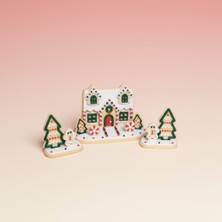 🍪🏠 Kurabiye Ev Köyü – Modüler Yılbaşı Dekoru & Masalsı Köy Seti | Kabuk Factory Tasarımı