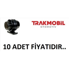  mini düz lamba 18 ledli füme cam (10 adet) sarı - kırmızı