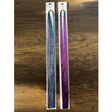 Gülümse Gel 2'li Saç Simi Fuşya Renkli Tinsel Simli Saç Postiş Düğüm Atılarak