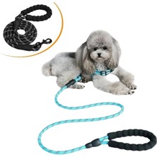 Arthurs Reflektörlü Fosforlu Köpek Gezdirme Halatı Tasma Kayışı Metal Kancalı 130 cm