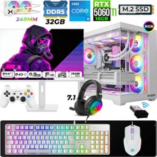 Xaser Moon X100 I5 14600K 32GB Ddr5 Ram 1tb M.2 Nvme SSD 16GB RTX5060TI Sıvı Soğutmalı 24,5" 240Hz Oyuncu Tavsiye Sistem