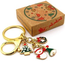 Solfera Yeni Yıl Yılbaşı Kardan Adam Çam Ağacı Noel Charm Çanta Süsü Anahtarlık KY123