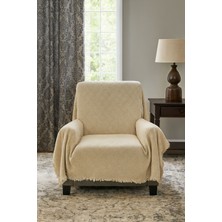 Lunga Vita Reno Desen Dokuma %100 Pamuklu Çok Amaçlı Pike Koltuk Örtüsü 180X230