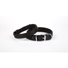 Bigelal Dokuma Köpek Boyun Tasması 45-52 cm Siyah