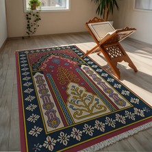 TURKISHRUG KINGDOM Kişisel Isim Baskılı Anti Alerjik Kaymaz Taban Seccade