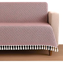 Lunga Vita Dama Desen Dokuma %100 Pamuklu Çok Amaçlı Pike Koltuk Örtüsü 180X230