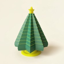 🎄 Modüler Yılbaşı Ağacı – Modern & Geometrik Masaüstü Dekor | Kabuk Factory Tasarımı